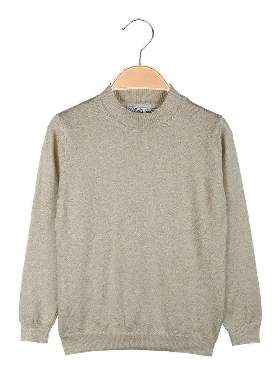 Smile Yes Pull col montant fille en lurex